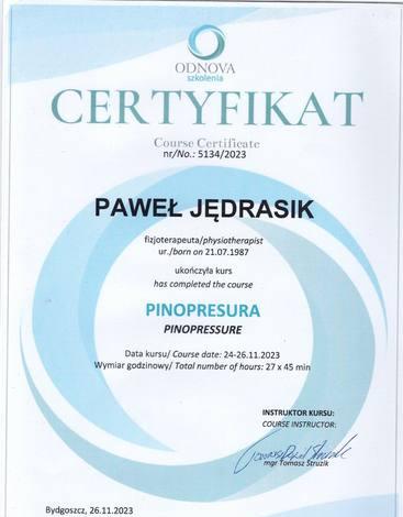 Certyfikat: Pinopresura